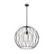 Z-Lite Elle 1 Light Pendant, Matte Black & Clear 1940P24-MB - alternate 4